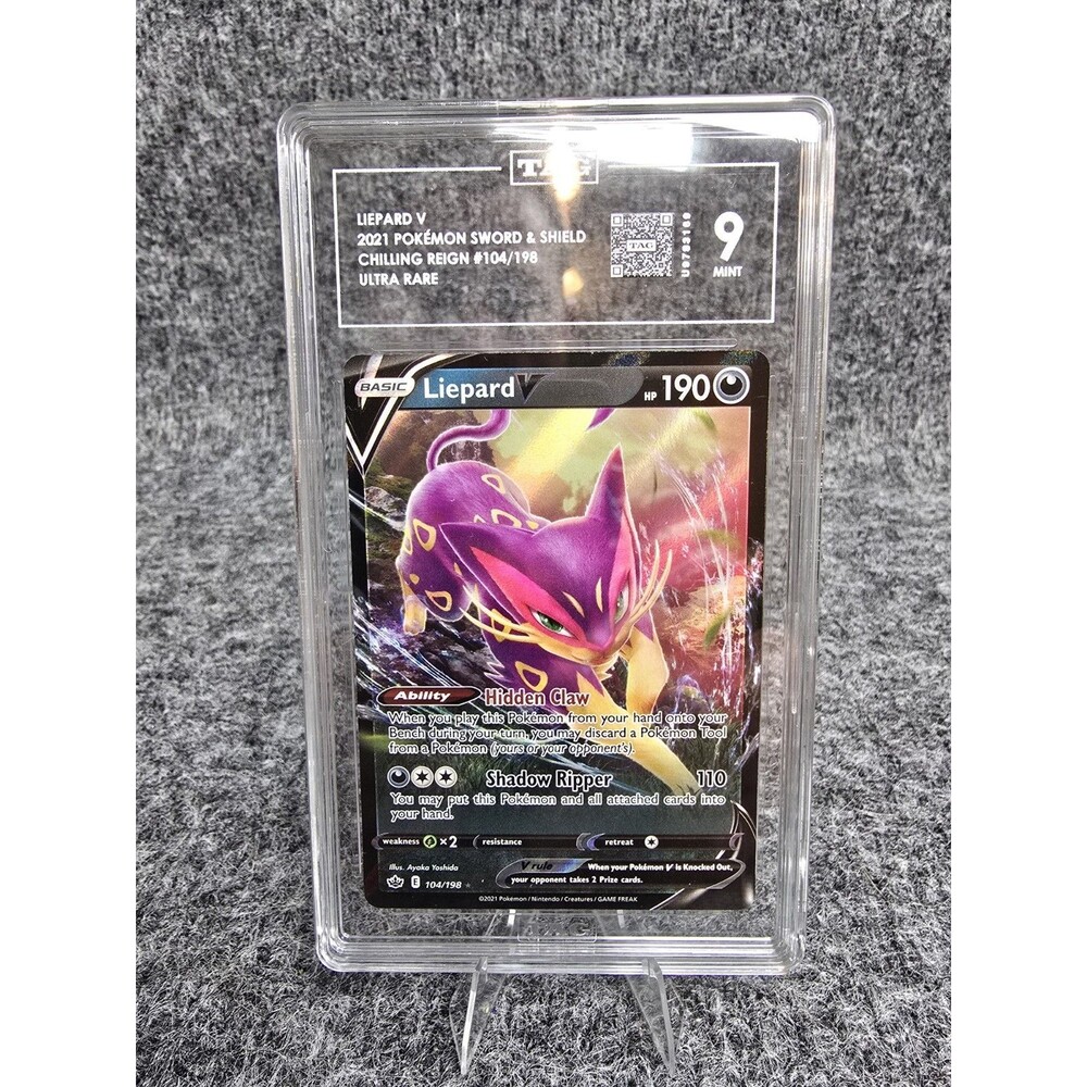 Liepard V 104/198 Swsh06: Sword & Shield Chilling Reign Holo TAG 9